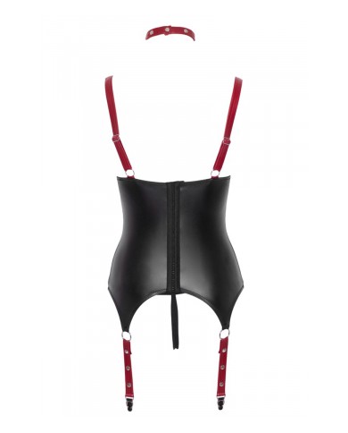 Ensemble ouvert avec collier et menottes - Cotelli Bondage