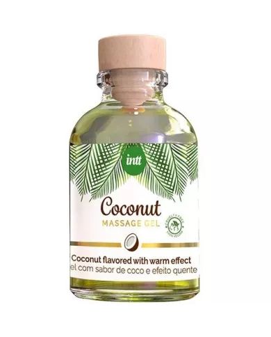 INTT - GEL DE MASSAGE VÉGAN AU SAVEUR DE COCO ET EFFET CHAUFFANT INTT - GEL DE MASSAGE VÉGAN AU SAVEUR DE COCO ET EFFET CHAUFFANT