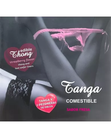 HOTFLOWERS - THONG AZYME POUR FILLE ET 2 COUSSINS DE MATELIER SAVEUR FRAISE /es/pt/en/fr/it/