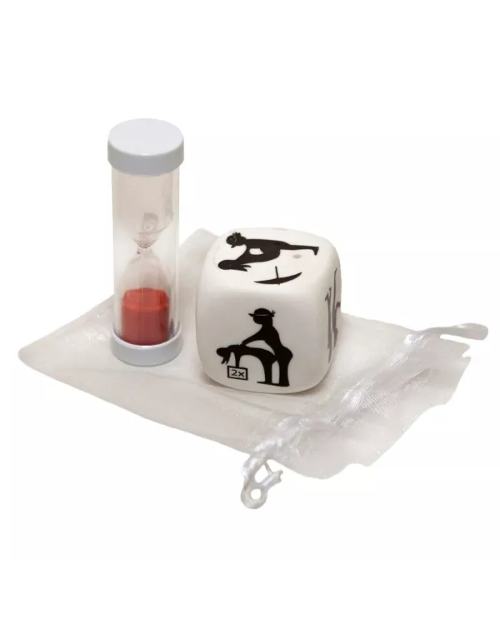 DIABLO PICANTE - JEU DE DÉS DE POSTURE AVEC SABLIER DIABLO PICANTE - JEU DE DÉS DE POSTURE AVEC SABLIER