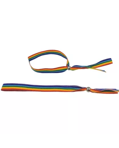 PRIDE - BRACELET BALLE EN ARGENT DRAPEAU LGBT