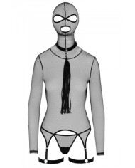 Ensemble lingerie résille et accessoires BDSM - Bad Kitty