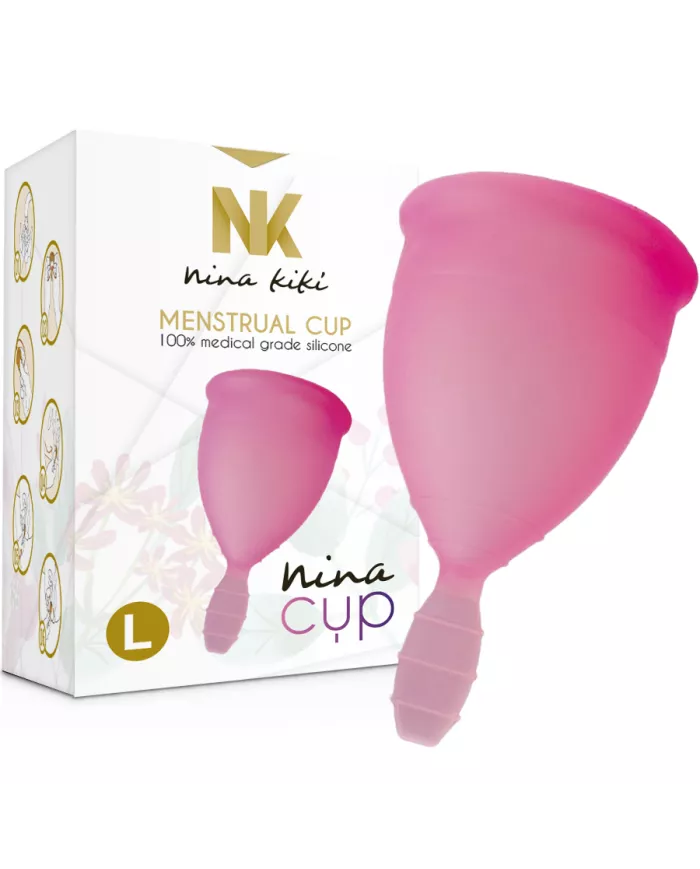 NINA KIKÍ - COUPE MENSTRUELLE ROSE - TAILLE L NINA KIKÍ - COUPE MENSTRUELLE ROSE - TAILLE L