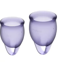 SATISFYER - COUPE MENSTRUELLE FEEL CONFIDENT VIOLET 15 + 20 ML