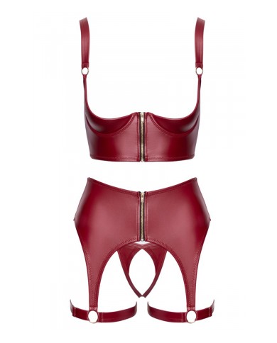Ensemble seins nus 3 pièces Rouge - Cottelli LINGERIE