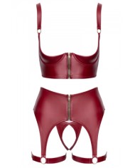 Ensemble seins nus 3 pièces Rouge - Cottelli LINGERIE