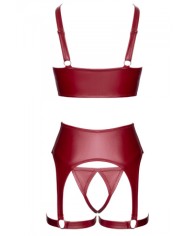 Ensemble seins nus 3 pièces Rouge - Cottelli LINGERIE