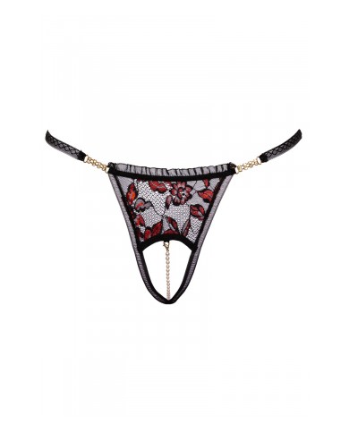 String dentelle ouvert bicolore - Cottelli LINGERIE