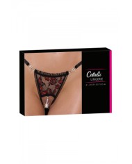 String dentelle ouvert bicolore - Cottelli LINGERIE