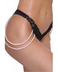 String Rio avec chaines de perles - Cottelli LINGERIE