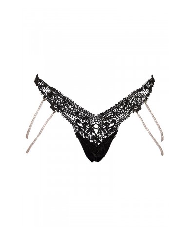 String Rio avec chaines de perles - Cottelli LINGERIE