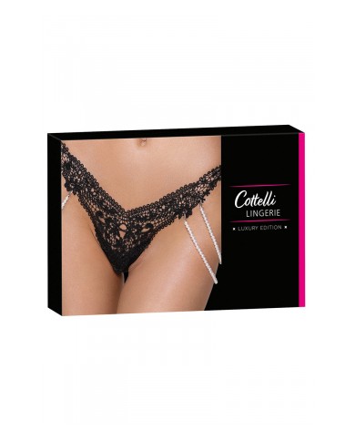 String Rio avec chaines de perles - Cottelli LINGERIE