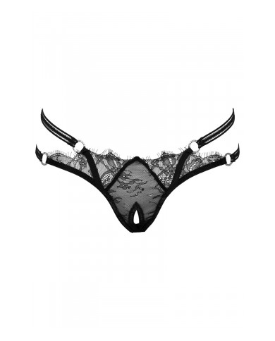 String ouvert Rio noir en dentelle - Cottelli LINGERIE