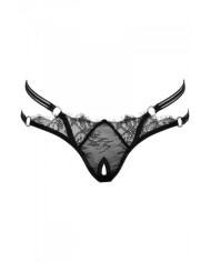 String ouvert Rio noir en dentelle - Cottelli LINGERIE