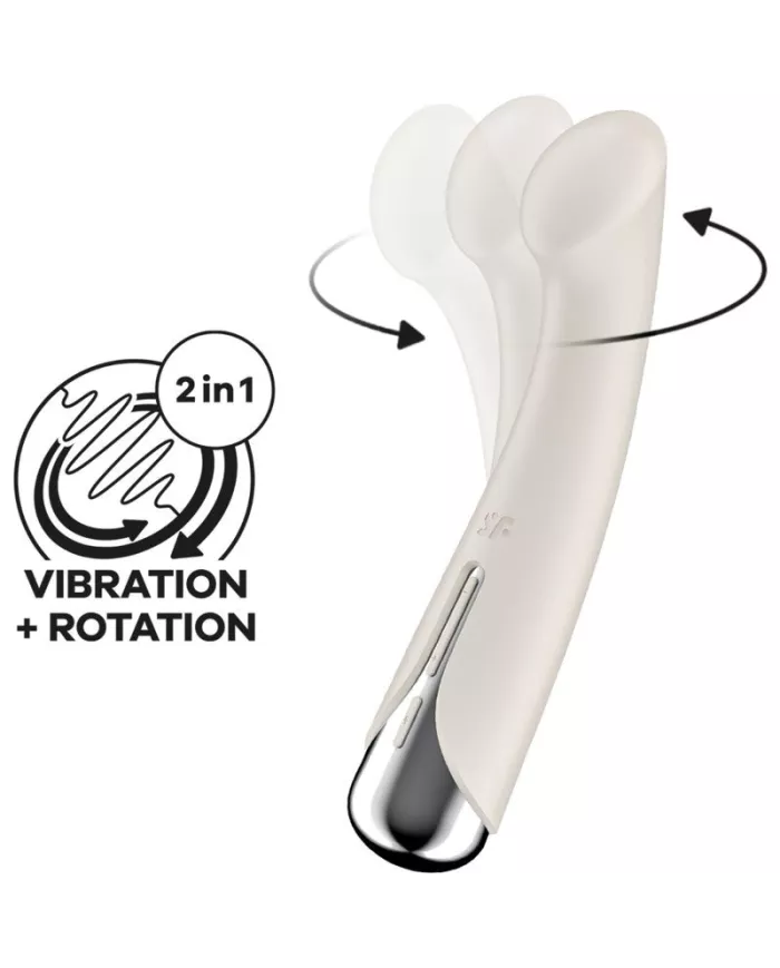 SATISFYER - SPINNING G-SPORT 1 VIBRATEUR ROTATOR BEIGE SATISFYER - SPINNING G-SPORT 1 VIBRATEUR ROTATOR BEIGE