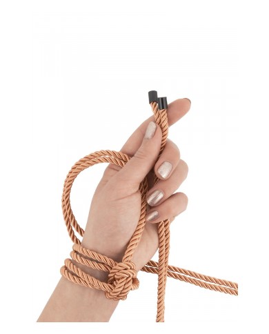 Coffret 3 cordes de bondage Premium - Rosy Gold