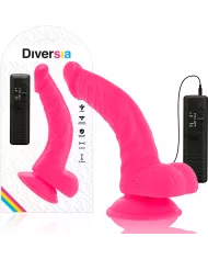 DIVERSIA - DILDO VIBRANT FLEXIBLE ROSE 21.5 CM -O- 4.5 CM