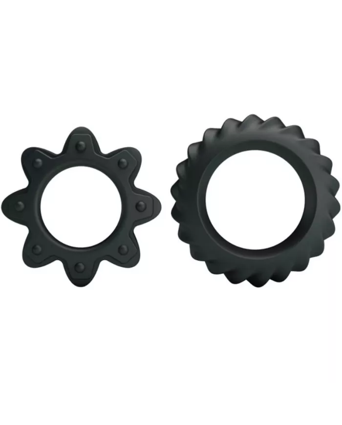 BAILE - KIT 2 ANNEAUX FLEURI EN SILICONE BAILE - KIT 2 ANNEAUX FLEURI EN SILICONE