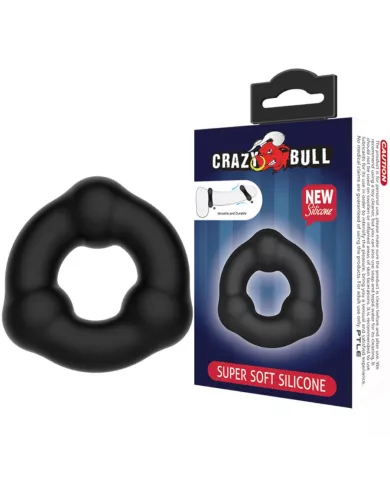 CRAZY BULL - BAGUE EN SILICONE ULTRA DOUX AVEC NODULES