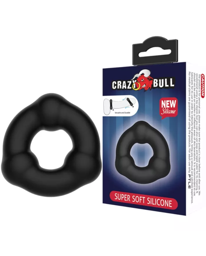 CRAZY BULL - BAGUE EN SILICONE ULTRA DOUX AVEC NODULES CRAZY BULL - BAGUE EN SILICONE ULTRA DOUX AVEC NODULES