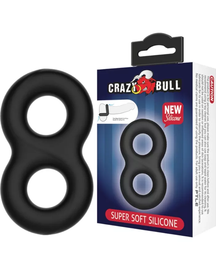 CRAZY BULL - BAGUE EN SILICONE DOUBLE INFINITY CRAZY BULL - BAGUE EN SILICONE DOUBLE INFINITY