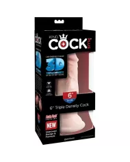 KING COCK - GODE TRIPLE DENSITÉ 15 CM KING COCK - GODE TRIPLE DENSITÉ 15 CM