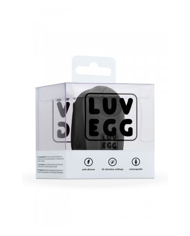 Oeuf vibrant télécommandé noir - LUV EGG