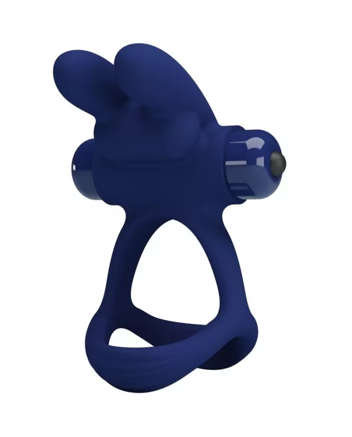 PRETTY LOVE - FRANCISCO DOUBLE ANNEAU VIBRANT LAPIN BLEU PRETTY LOVE - FRANCISCO DOUBLE ANNEAU VIBRANT LAPIN BLEU