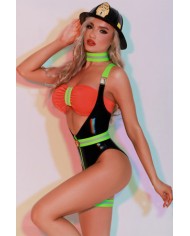 Déguisement de femme Pompier sexy 6 pièces - J Lingerie