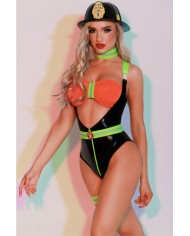 Déguisement de femme Pompier sexy 6 pièces - J Lingerie
