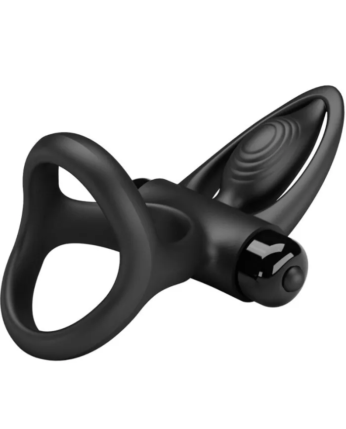 PRETTY LOVE - ANNEAU VIBRANT 10 VIBRATIONS SILICONE NOIR PRETTY LOVE - ANNEAU VIBRANT 10 VIBRATIONS SILICONE NOIR