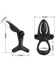 PRETTY LOVE - ANNEAU VIBRANT 10 VIBRATIONS SILICONE NOIR PRETTY LOVE - ANNEAU VIBRANT 10 VIBRATIONS SILICONE NOIR