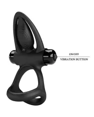 PRETTY LOVE - ANNEAU VIBRANT 10 VIBRATIONS SILICONE NOIR PRETTY LOVE - ANNEAU VIBRANT 10 VIBRATIONS SILICONE NOIR