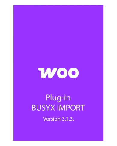 Plug-in Busyx Import Woo Commerce V 3.1.3