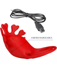 PRETTY LOVE - ANNEAU VIBRATEUR RUBEN 7 VIBRATIONS SILICONE ROUGE PRETTY LOVE - ANNEAU VIBRATEUR RUBEN 7 VIBRATIONS SILICONE ROUGE