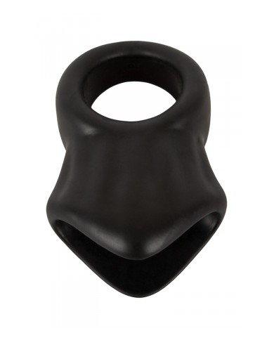 Cock Ring avec Ball Stretcher liquid silicone - Erecto