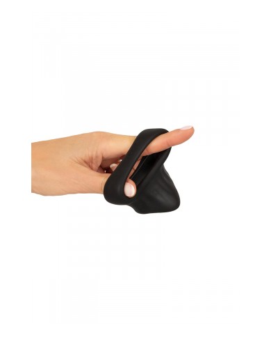 Cock Ring avec Ball Stretcher liquid silicone - Erecto