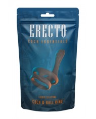 Cock & Ball Ring liquid silicone avec écarteur de périnée - Erecto