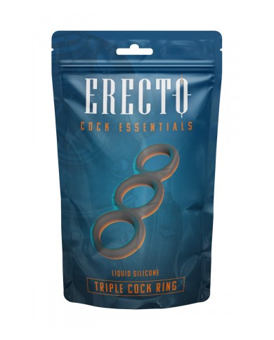 Triple Cock Ring liquid silicone - Erecto