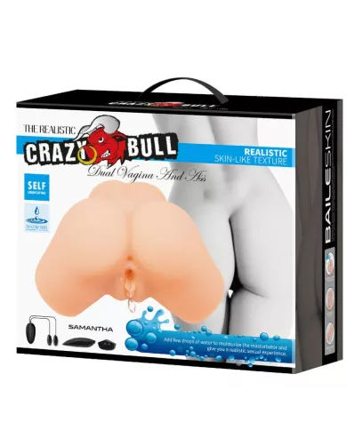 CRAZY BULL - VIBRATEUR VAGIN ET ANUS RÉALISTE SAMANTHA CRAZY BULL - VIBRATEUR VAGIN ET ANUS RÉALISTE SAMANTHA