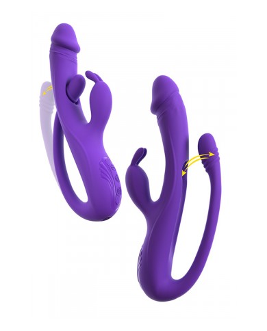 Vibro Rabbit avec tickler flexible - Sweet Smile