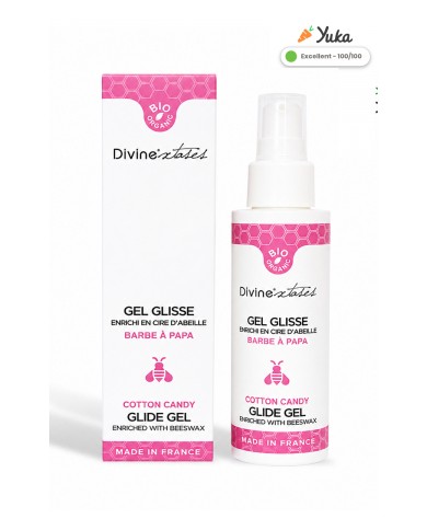 Lubrifiant Bio Barbe à papa 100ml - Divinexstases