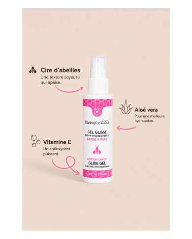 Lubrifiant Bio Barbe à papa 100ml - Divinexstases