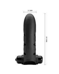 PRETTY LOVE - COUVERCLE DE DOIGT VIBRATEUR LAPIN NOIR VANCE