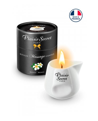 Bougie de massage gourmande Monoi - Plaisir secret