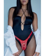 Harnais Fabulous rouge vernis - Strap On Me