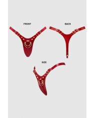 Harnais Fabulous rouge vernis - Strap On Me