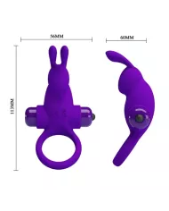 PRETTY LOVE - ANNEAU VIBRATEUR I RABBIT POUR PÉNIS VIOLET PRETTY LOVE - ANNEAU VIBRATEUR I RABBIT POUR PÉNIS VIOLET