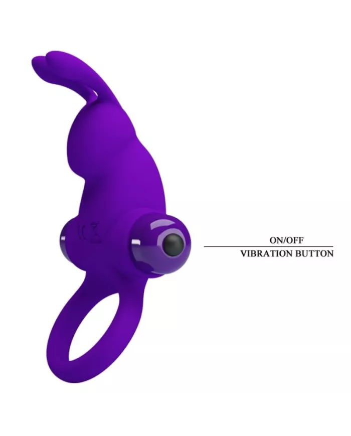 PRETTY LOVE - ANNEAU VIBRATEUR I RABBIT POUR PÉNIS VIOLET PRETTY LOVE - ANNEAU VIBRATEUR I RABBIT POUR PÉNIS VIOLET