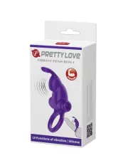 PRETTY LOVE - ANNEAU VIBRATEUR I RABBIT POUR PÉNIS VIOLET PRETTY LOVE - ANNEAU VIBRATEUR I RABBIT POUR PÉNIS VIOLET